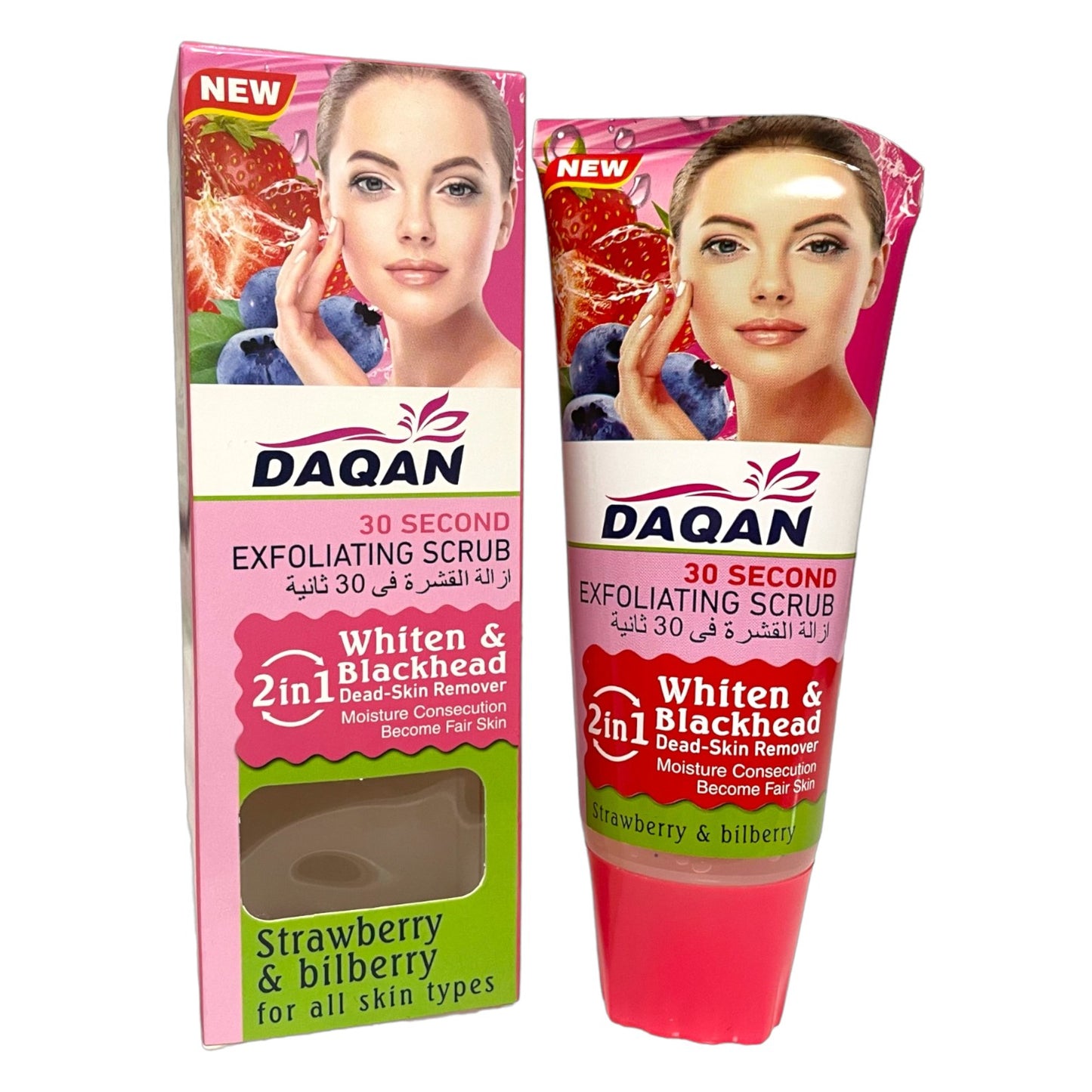 Gommage DAQAN 2en1 à la Fraise & Myrtille 100mL