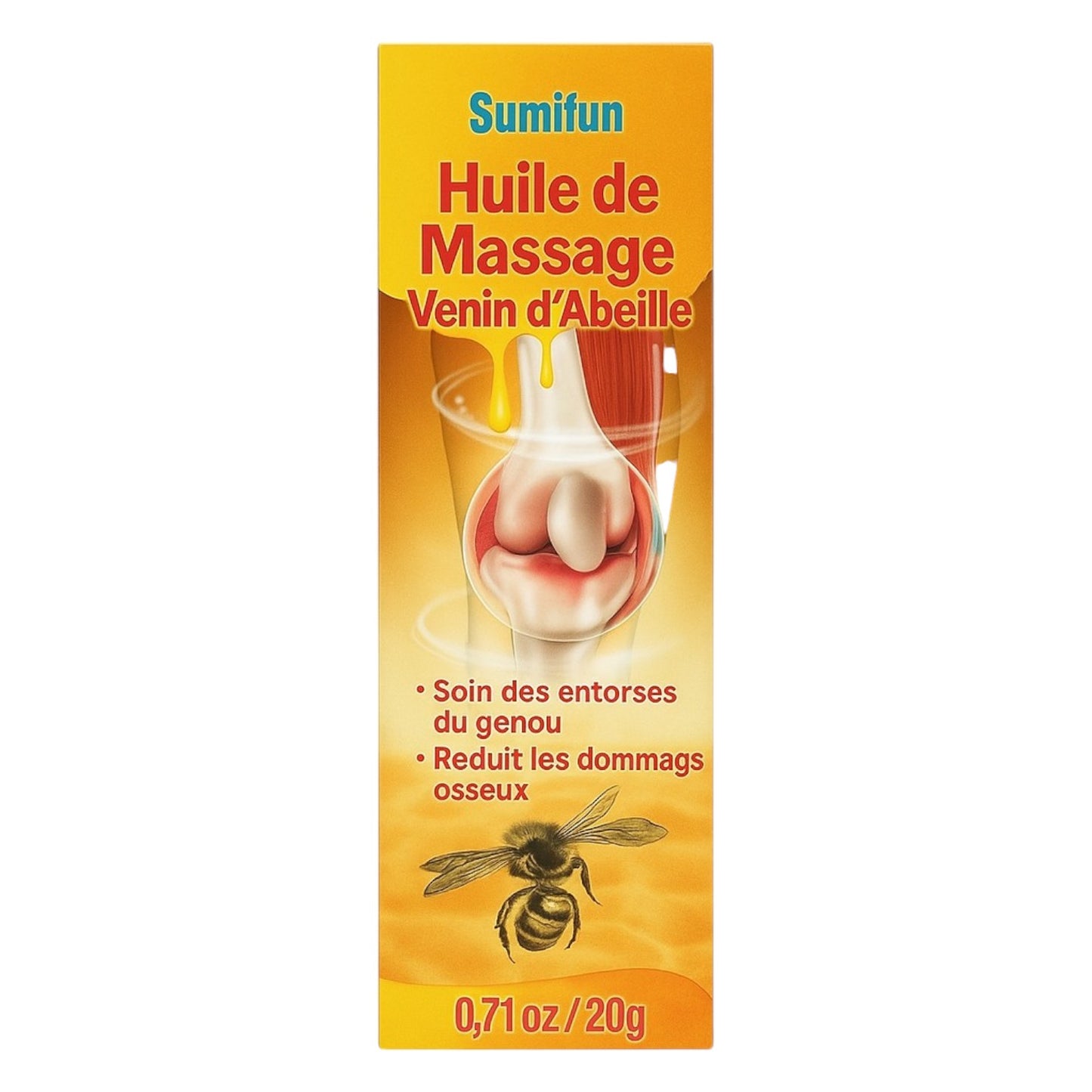 Huile de Massage SUMIFUN au Venin d'Abeille 70mL
