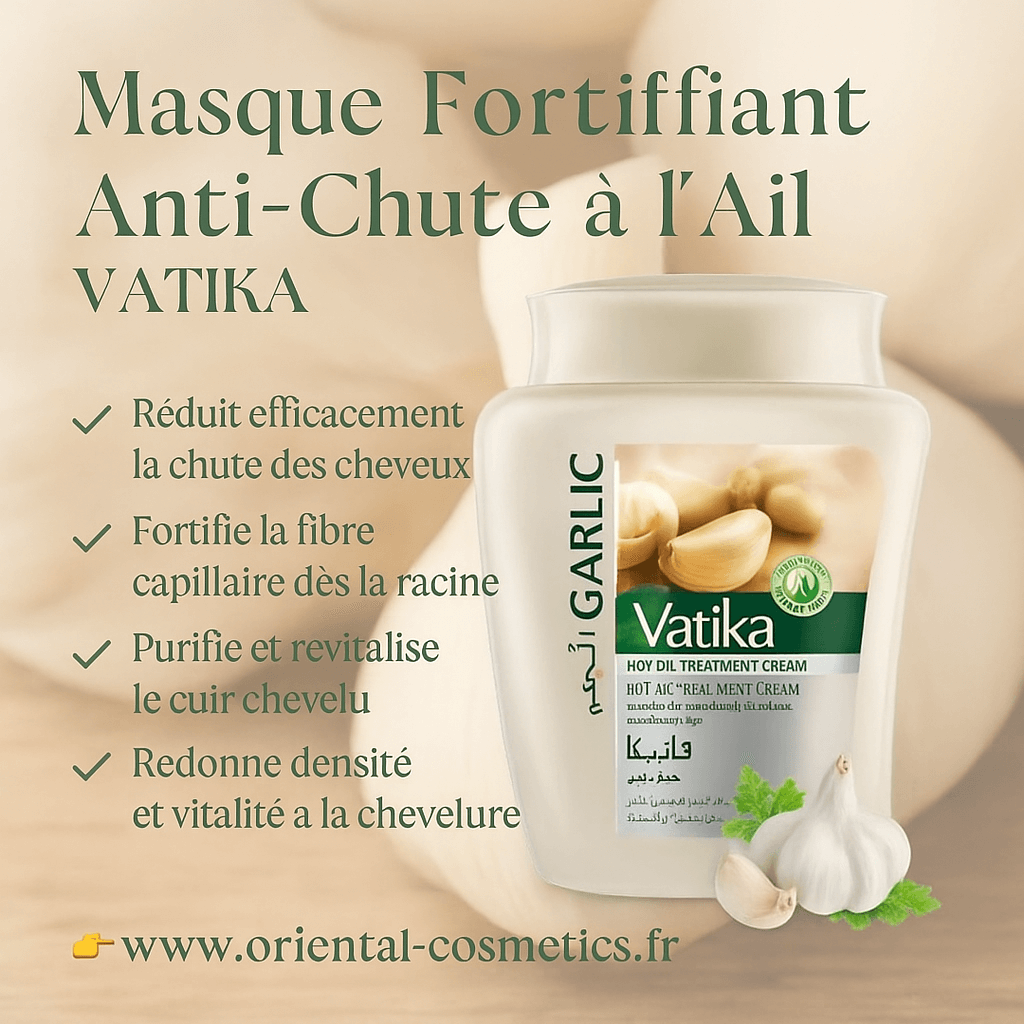 Masque Fortifiant Anti-Chute à l’Ail – VATIKA – 500g