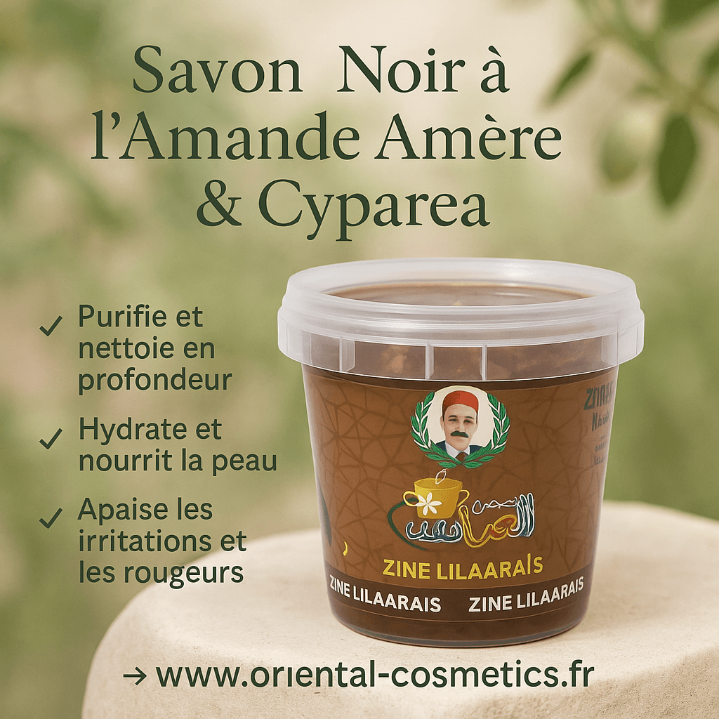 Savon Noir ZEIN LILARAIS à l'Amande Amère & Cyparea 300g