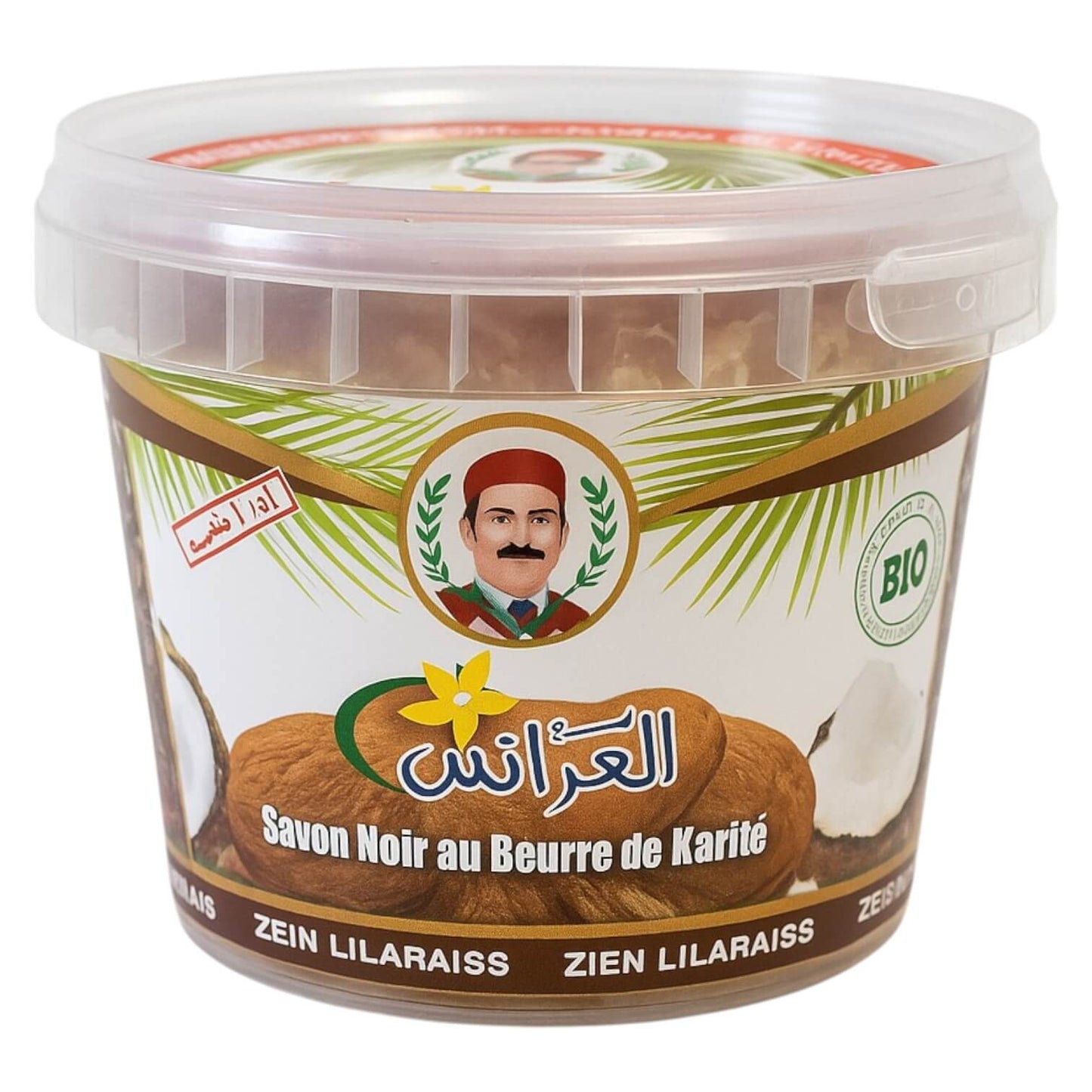 Savon Noir ZEIN LILAARIS au Beurre de Karité & Cypraea 300g