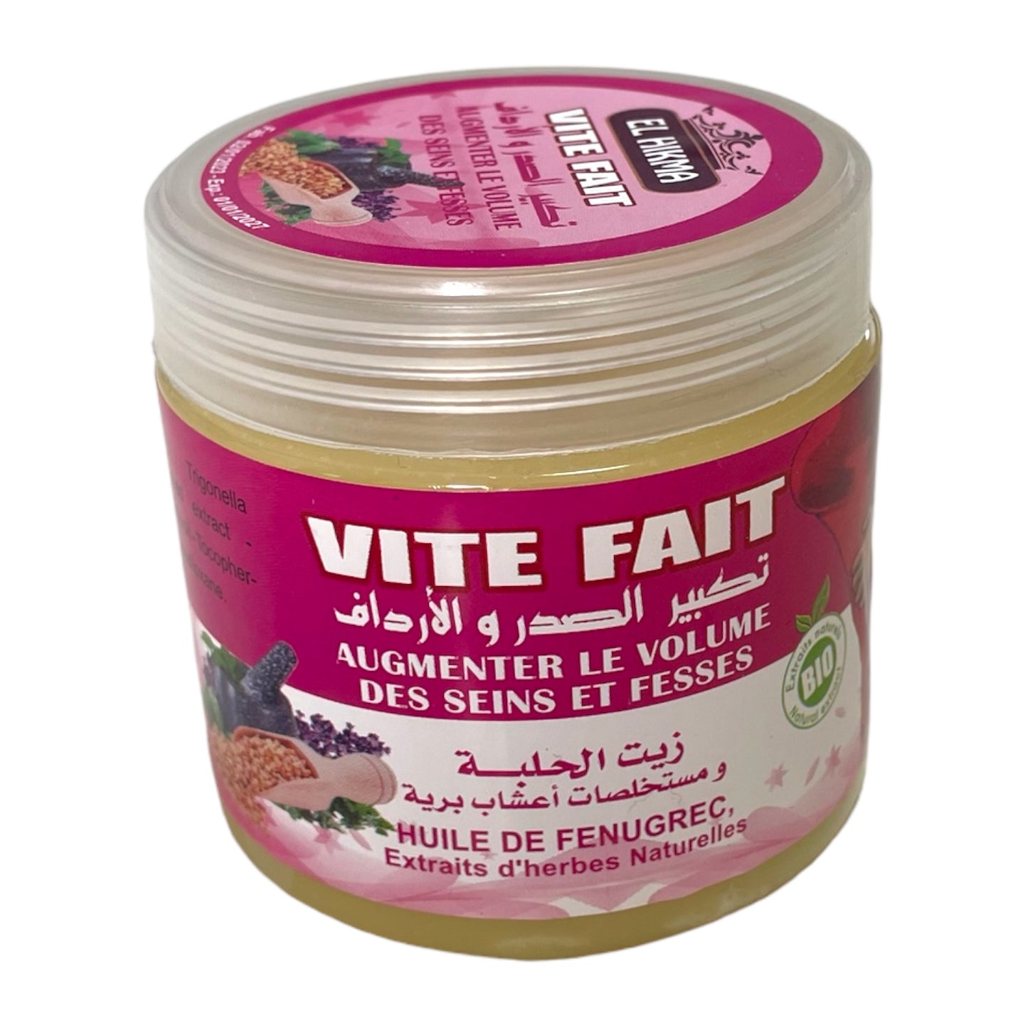 Crème VITE FAIT à l'Huile de Fenugrec & Extraits d'Herbes Naturelles 150mL Oriental Cosmetics