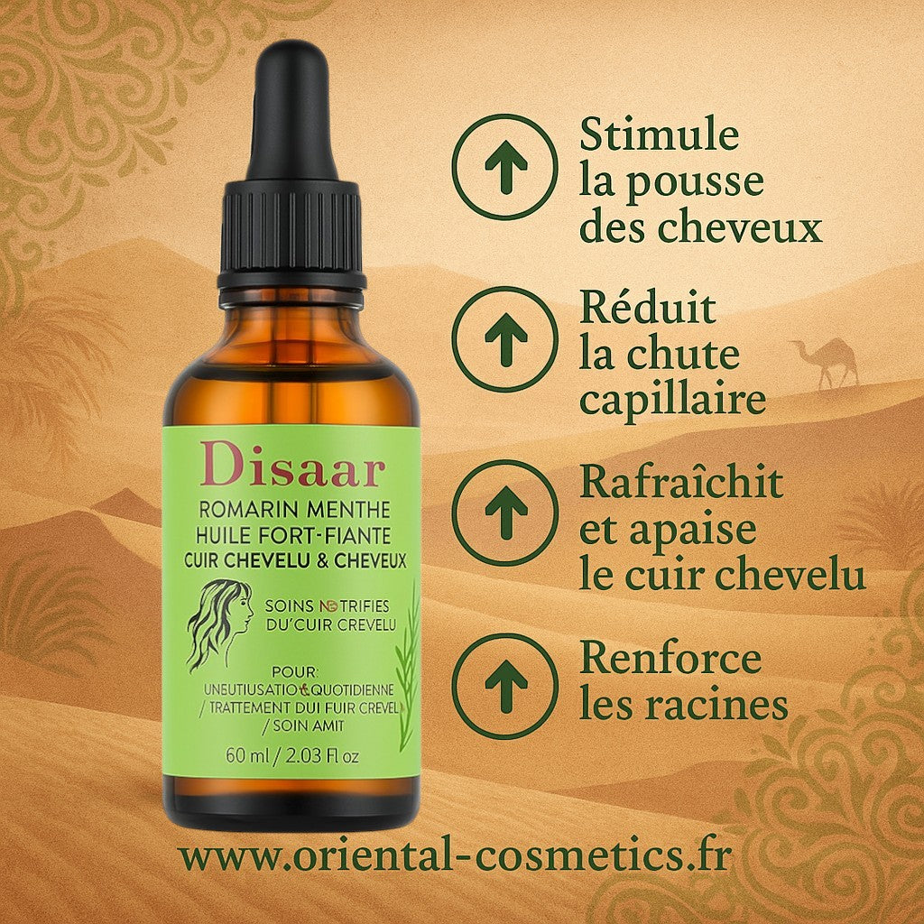 Huile Fortifiante Romarin & Menthe Disaar 60mL