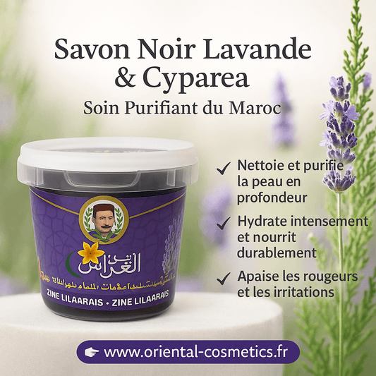 Savon Noir ZEIN LILARAIS à la Lavande & Cypraea 300g
