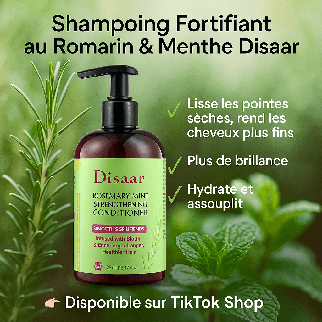 Shampoing Fortifiant au Romarin & Menthe Disaar 360mL