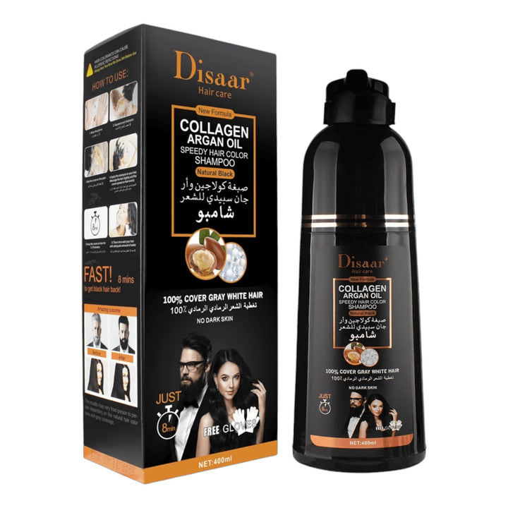 Shampoing Coloration Disaar au Collagène & à l'Huile d'Argan 400mL