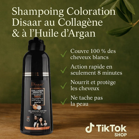 Shampoing Coloration Disaar au Collagène & à l'Huile d'Argan 400mL