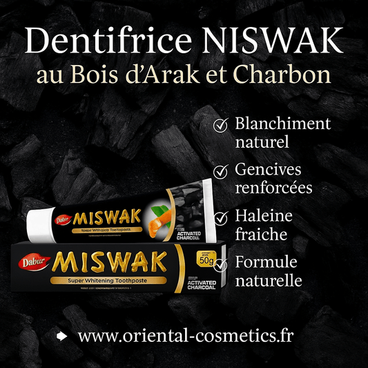 Dentifrice NISWAK au Bois d'Arak et Charbon 170g