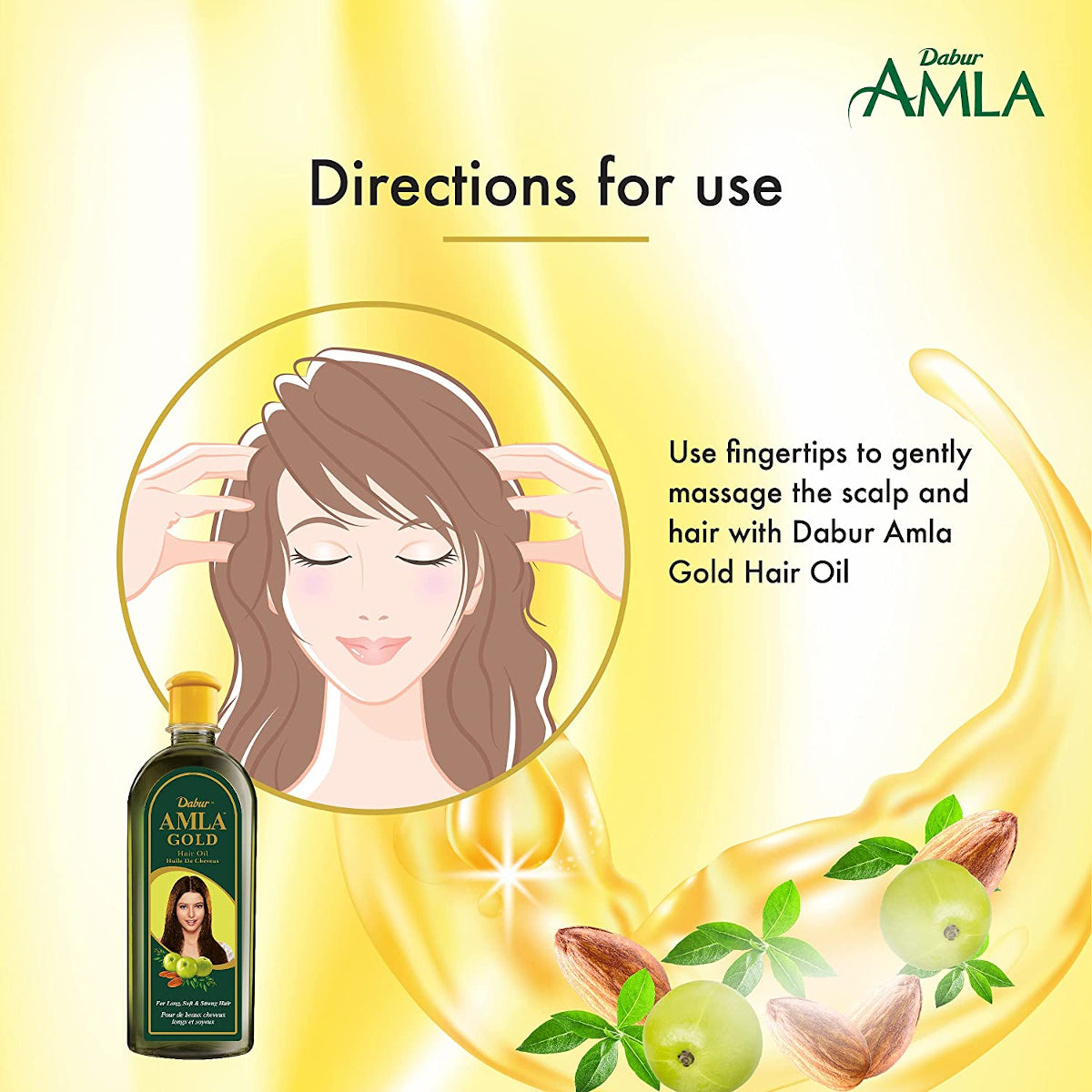 Huile Capillaire AMLA GOLD 100mL & 200mL Oriental Cosmetics