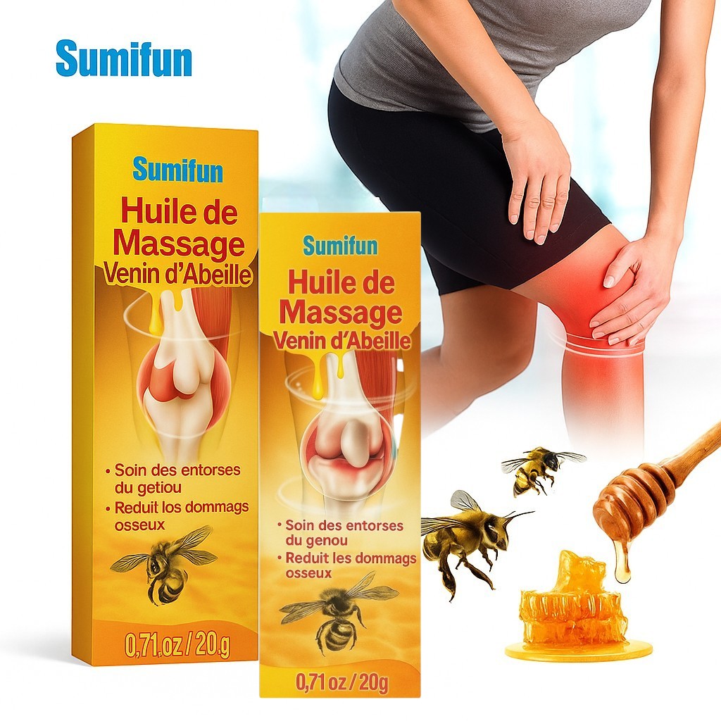 Huile de Massage SUMIFUN au Venin d'Abeille 70mL
