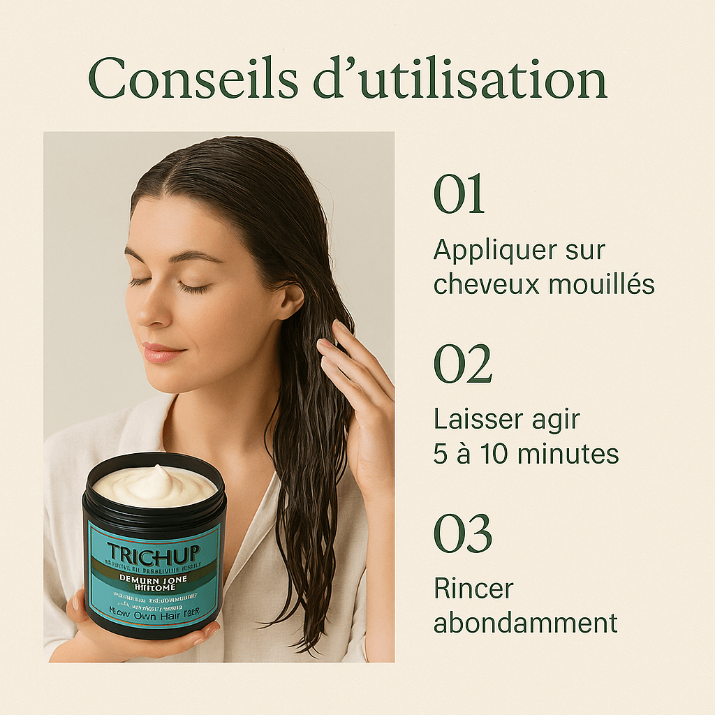 Masque Capillaire TRICHUP Repousse des Cheveux Henné & Jasmin 500mL