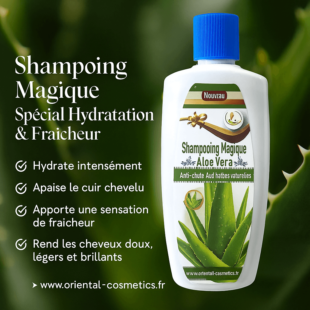 Shampoing Magique à l’Aloé Vera – Spécial Hydratation & Fraîcheur 200mL