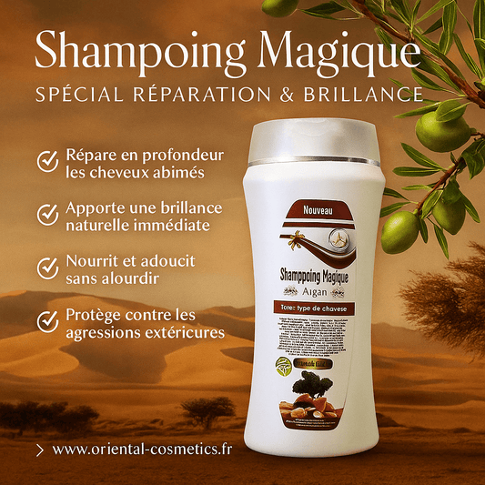 Shampoing Magique à l’Argan – Spécial Réparation & Brillance 200mL