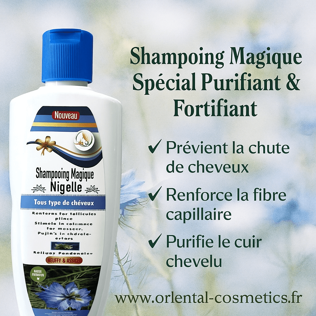 Shampoing Magique à la Nigelle – Spécial Purifiant & Fortifiant 200mL