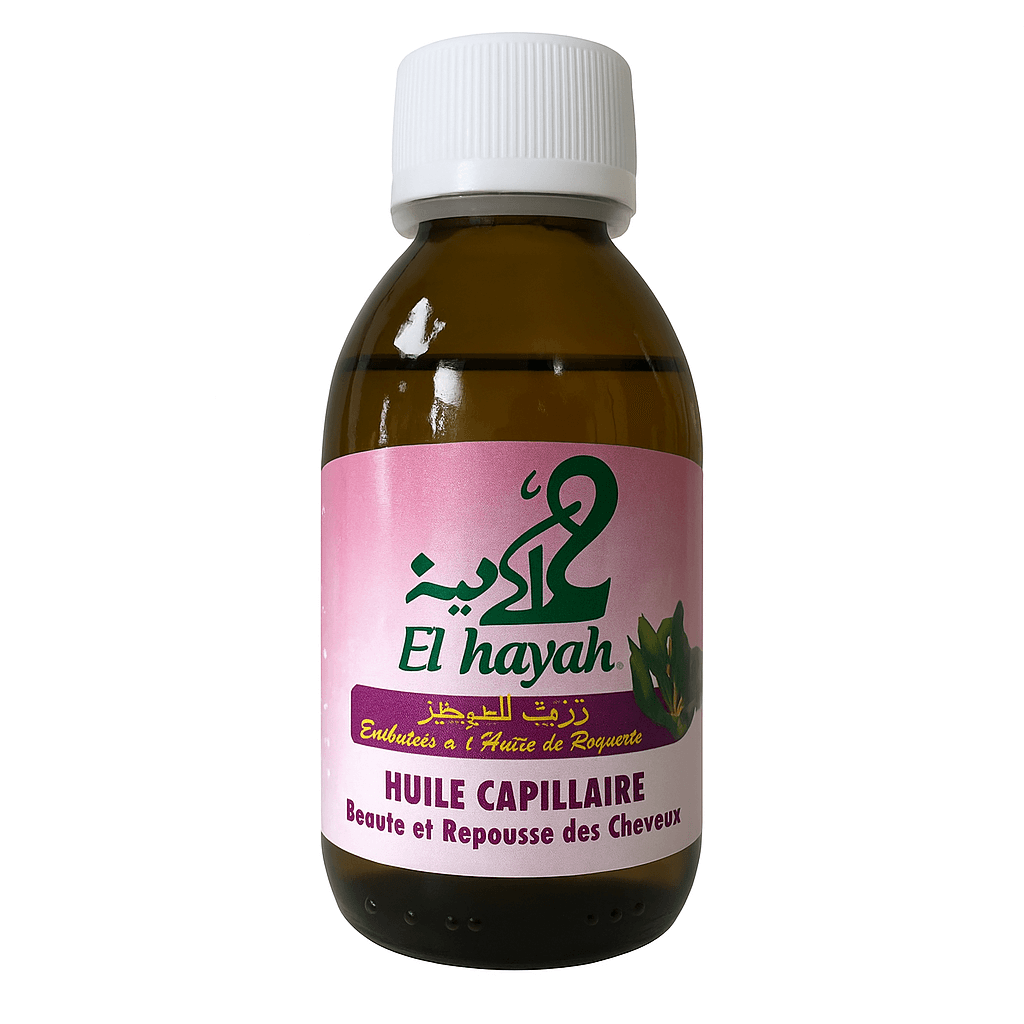 Huile Capillaire AL HAYAH Enrichie à l'Huile de Roquette 125mL