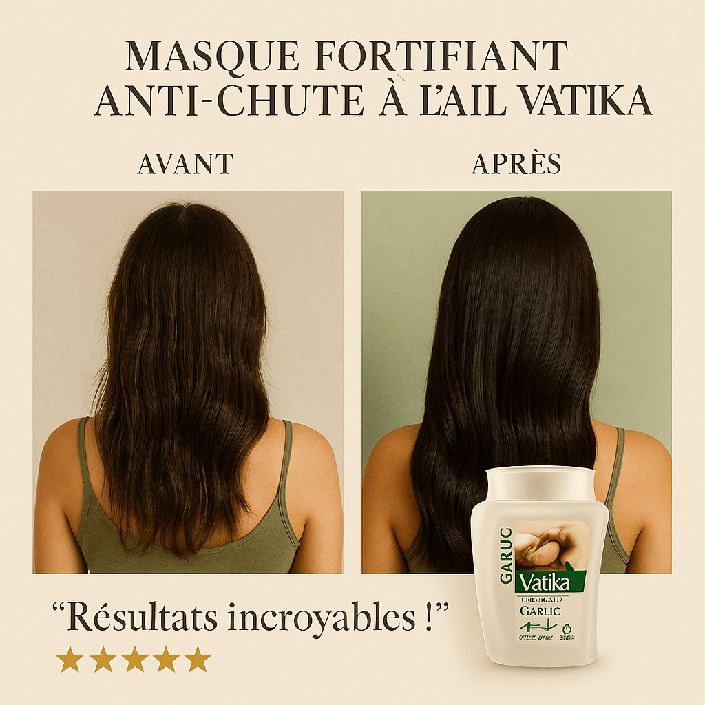 Masque Fortifiant Anti-Chute à l’Ail – VATIKA – 500g