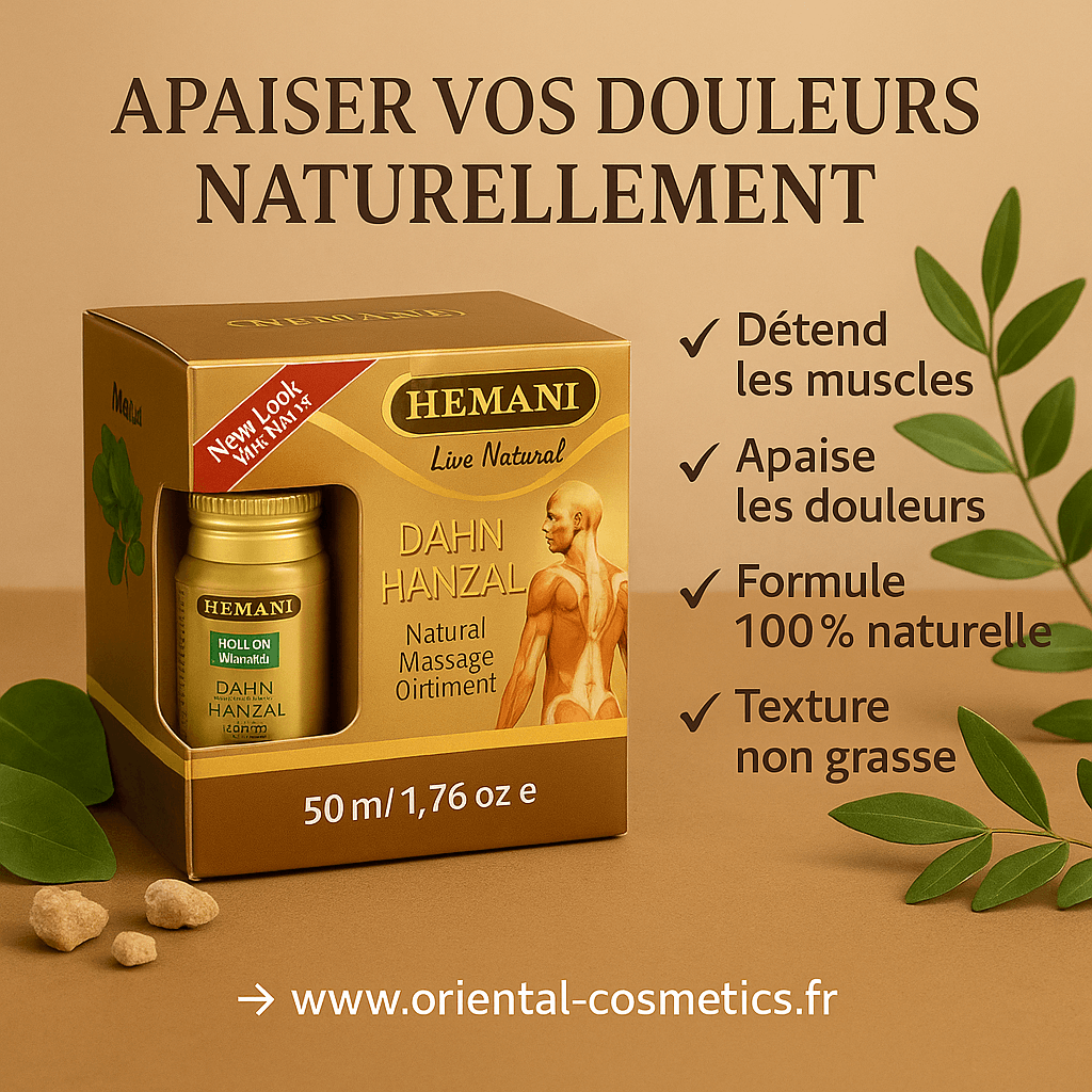 Crème de Massage Relaxante Dahn Hanzal 100% Naturel + Roll on 50mL