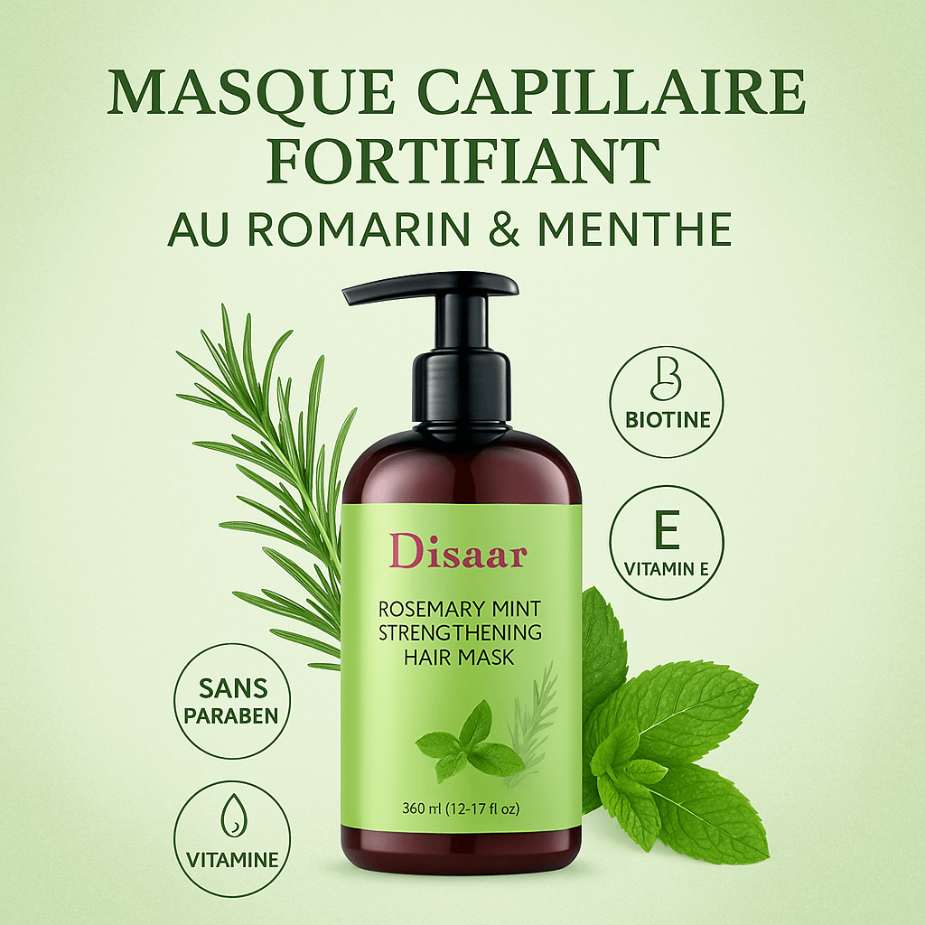 Shampoing Fortifiant au Romarin & Menthe Disaar 360mL