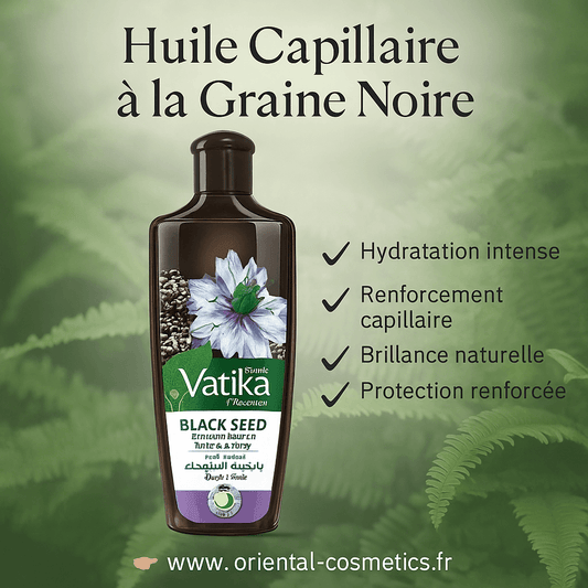 Huile Capillaire à la Graine Noire VATIKA 200mL