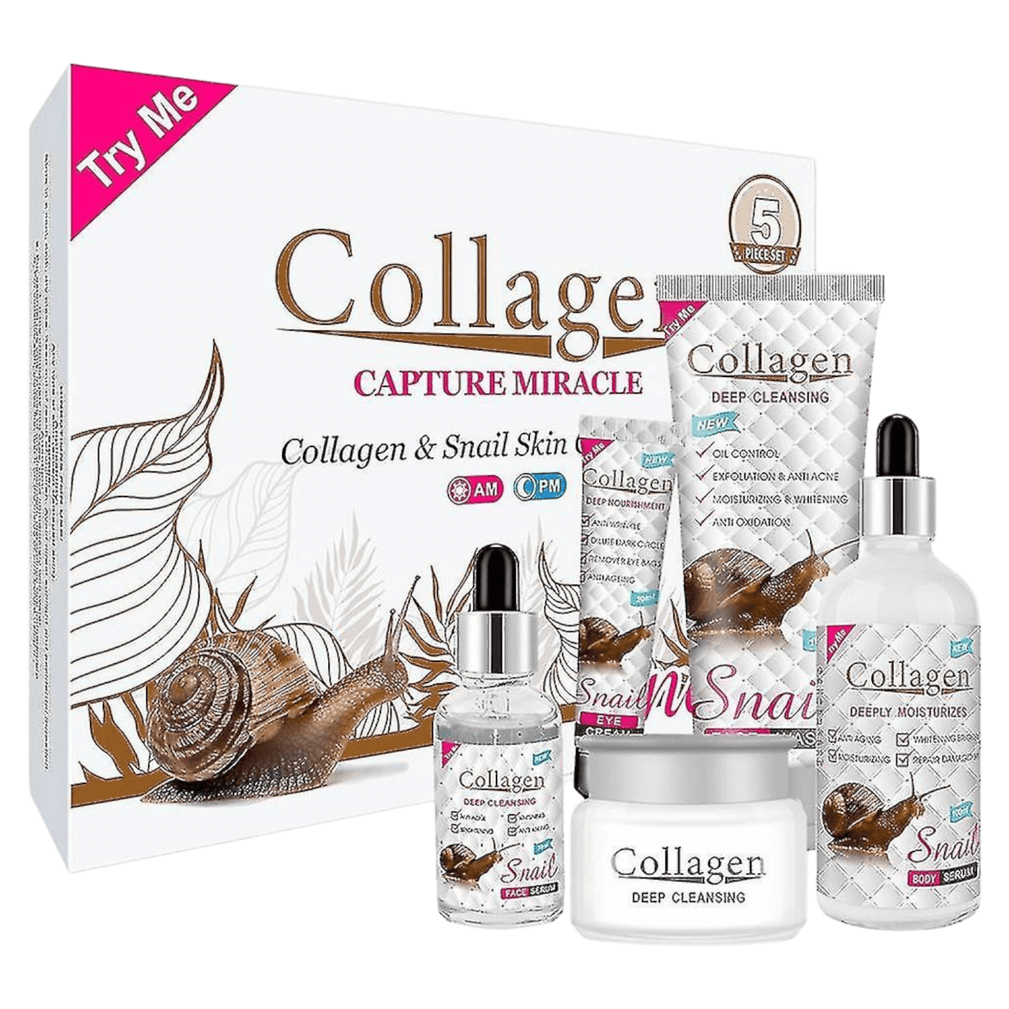 Coffret SNAIL Soins de la Peau au Collagène d'Escargot