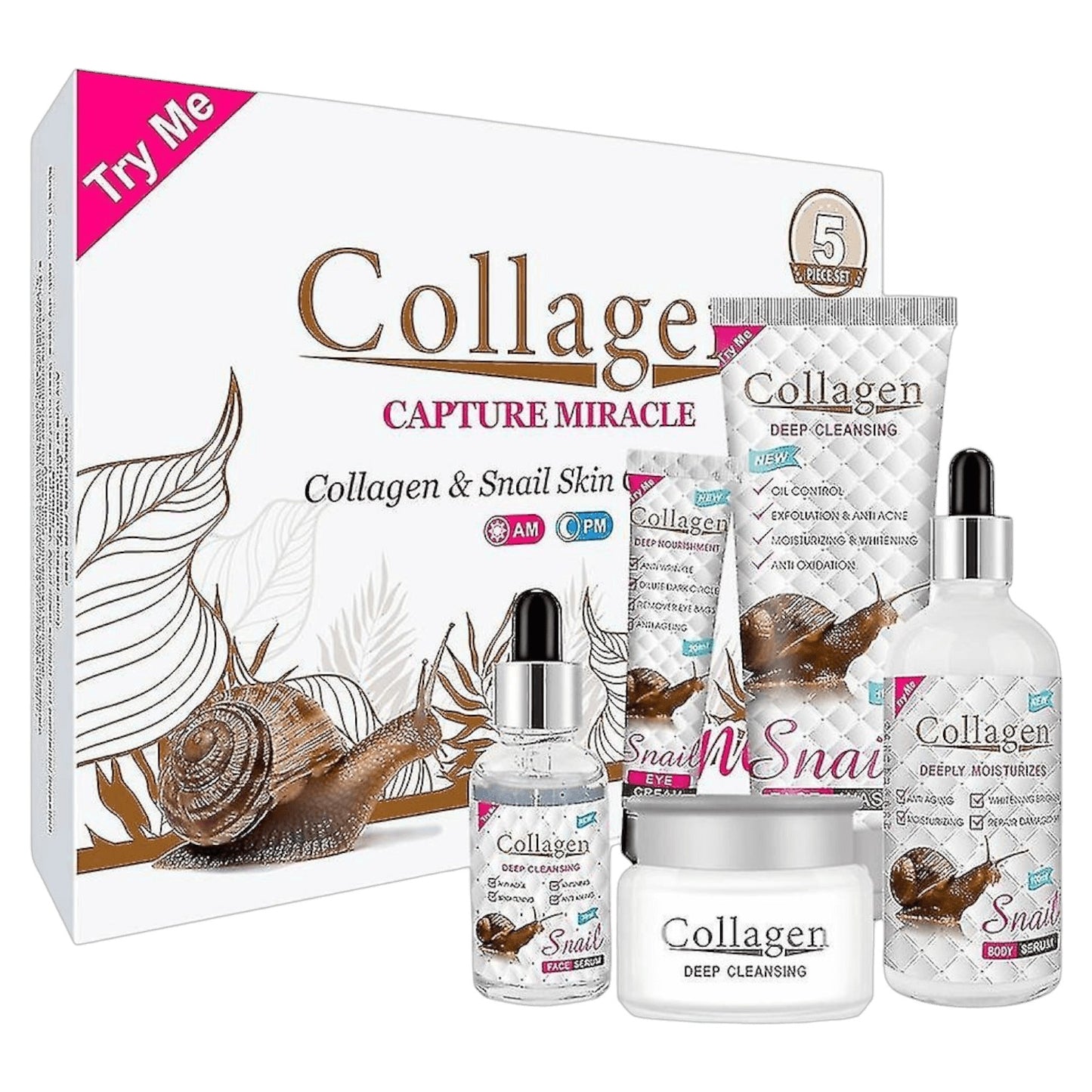 Coffret SNAIL Soins de la Peau au Collagène d'Escargot