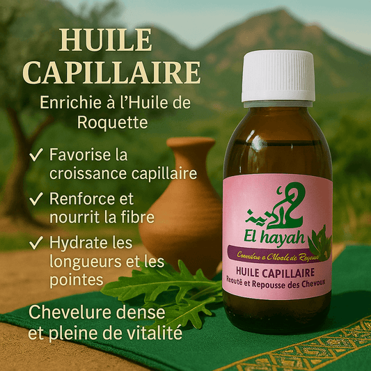 Huile Capillaire AL HAYAH Enrichie à l'Huile de Roquette 125mL