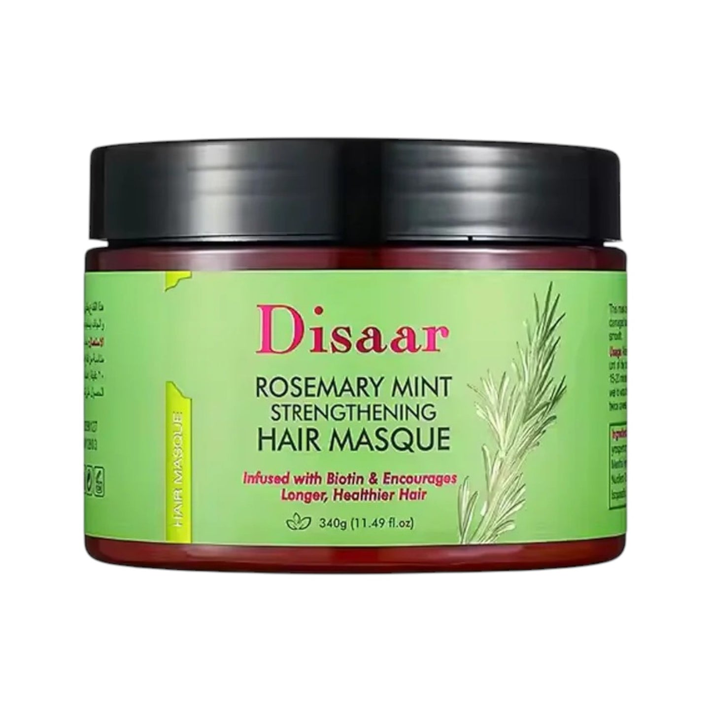 Masque Capillaire Fortifiant au Romarin & Menthe Disaar 340g