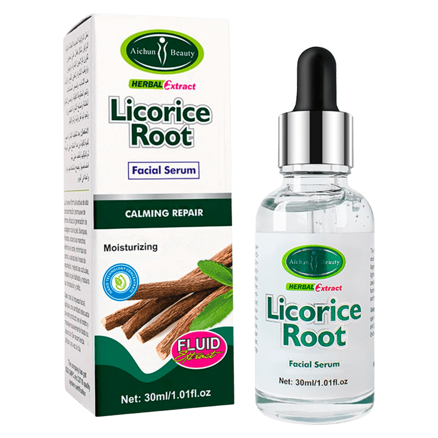 Sérum Éclaircissant Anti-Inflammatoire pour le Visage à la Racine de Réglisse AICHUN BEAUTY 30mL Oriental Cosmetics