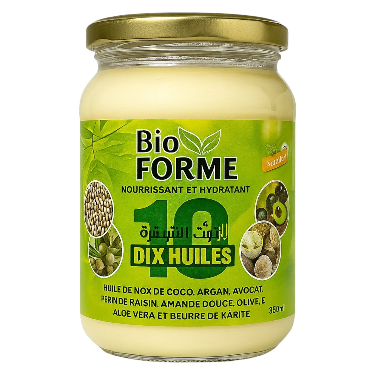 Beurre aux 10 Huiles BIO FORME – Nutrition Intense & Soin Complet 350mL Oriental Cosmetics
