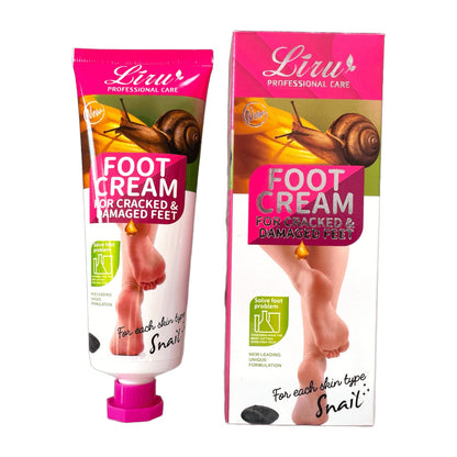 Crème pour les Pieds LIRU à la Bave d'Escargot 80mL
