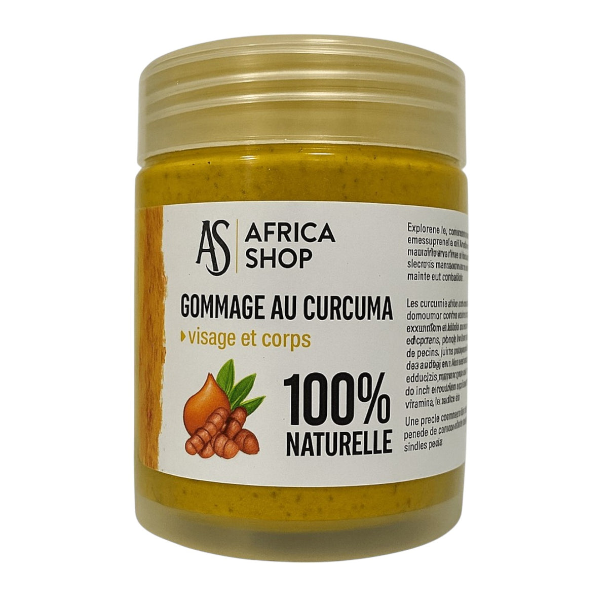 Gommage AFRICA SHOP au Curcuma 250mL Oriental Cosmetics