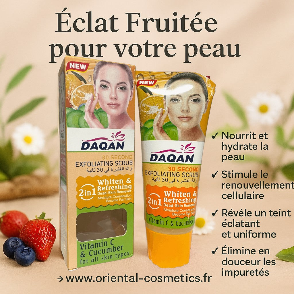 Gommage DAQAN 2en1 au Citron & Concombre 100mL Oriental Cosmetics
