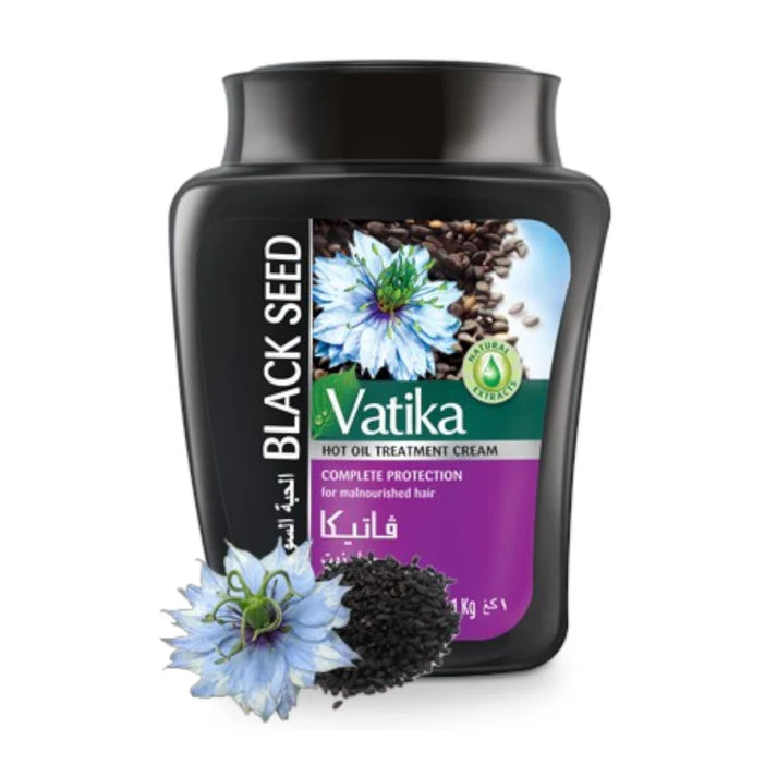 Masque Cheveux Purifiant & Fortifiant – Graine de Nigelle – VATIKA – 500g Oriental Cosmetics