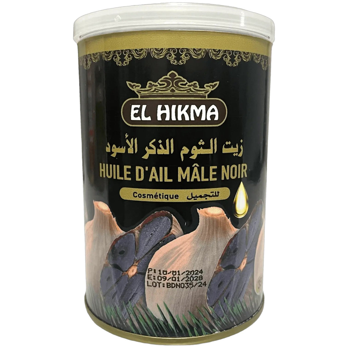 Beurre d’Ail Mâle Noir AL HIKMA – Repousse & Fortification 350mL Oriental Cosmetics