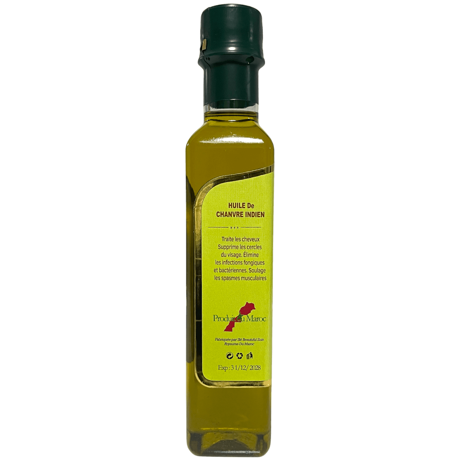 Huile de Chanvre Indien 250mL Oriental Cosmetics