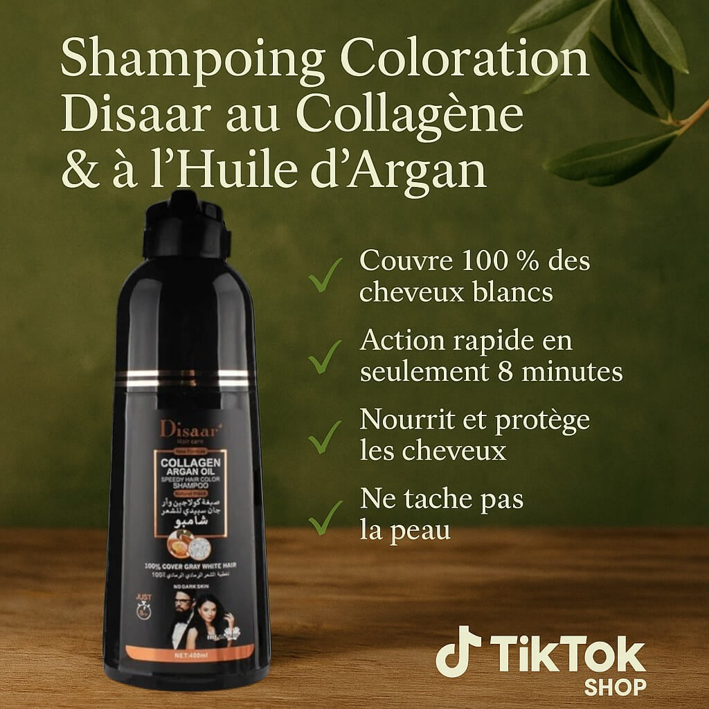 Shampoing Coloration Disaar au Collagène & à l'Huile d'Argan 400mL