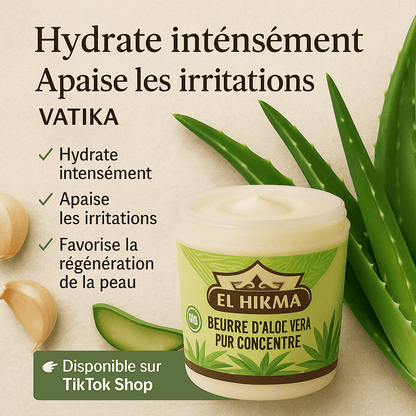 Beurre à l’Aloé Vera AL HIKMA – Hydratation & Apaisement 150mL / 300mL