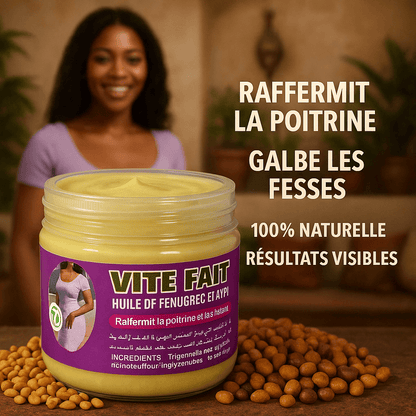Crème VITE FAIT à l'Huile de Fenugrec & d'Akpi 150mL