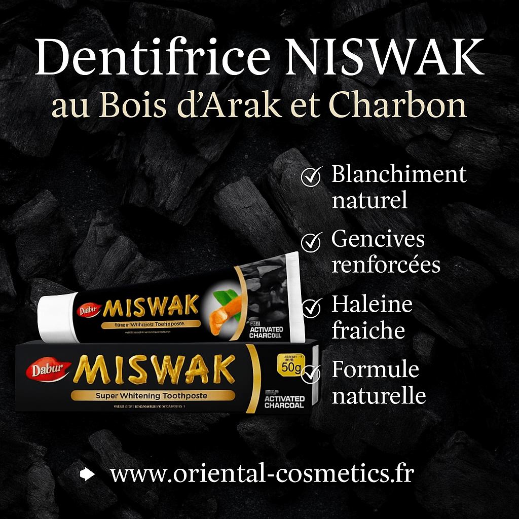 Dentifrice NISWAK au Bois d'Arak et Charbon 170g