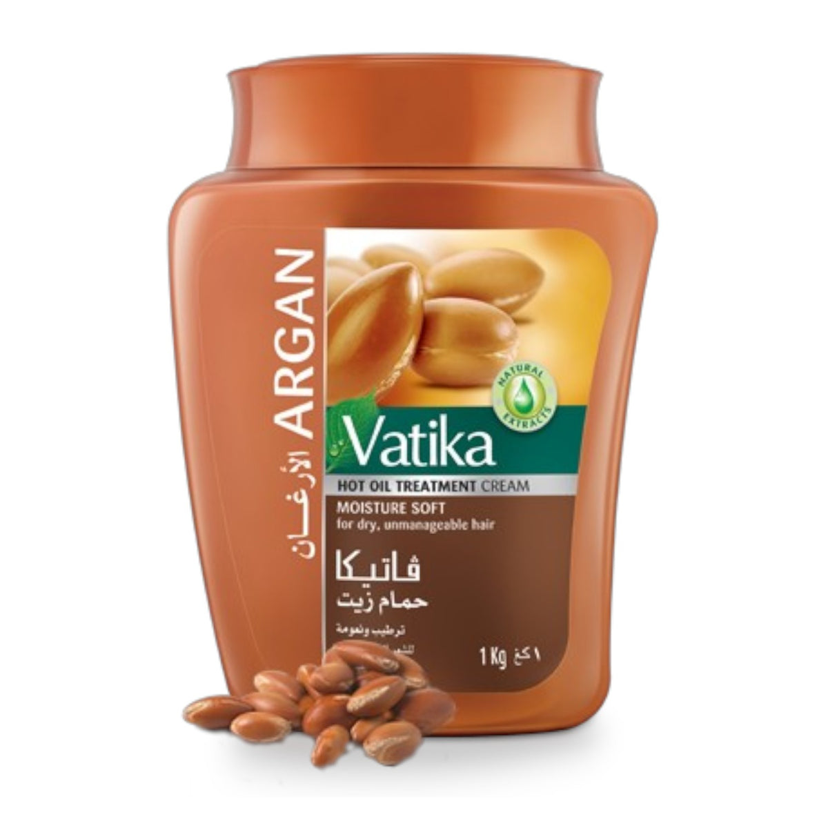 Masque Cheveux Nourrissant & Réparateur à l’Argan – VATIKA – 500g Oriental Cosmetics