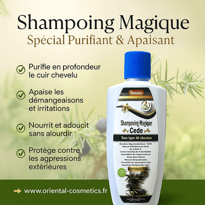 Shampoing Magique au Cade – Spécial Purifiant & Apaisant 200mL