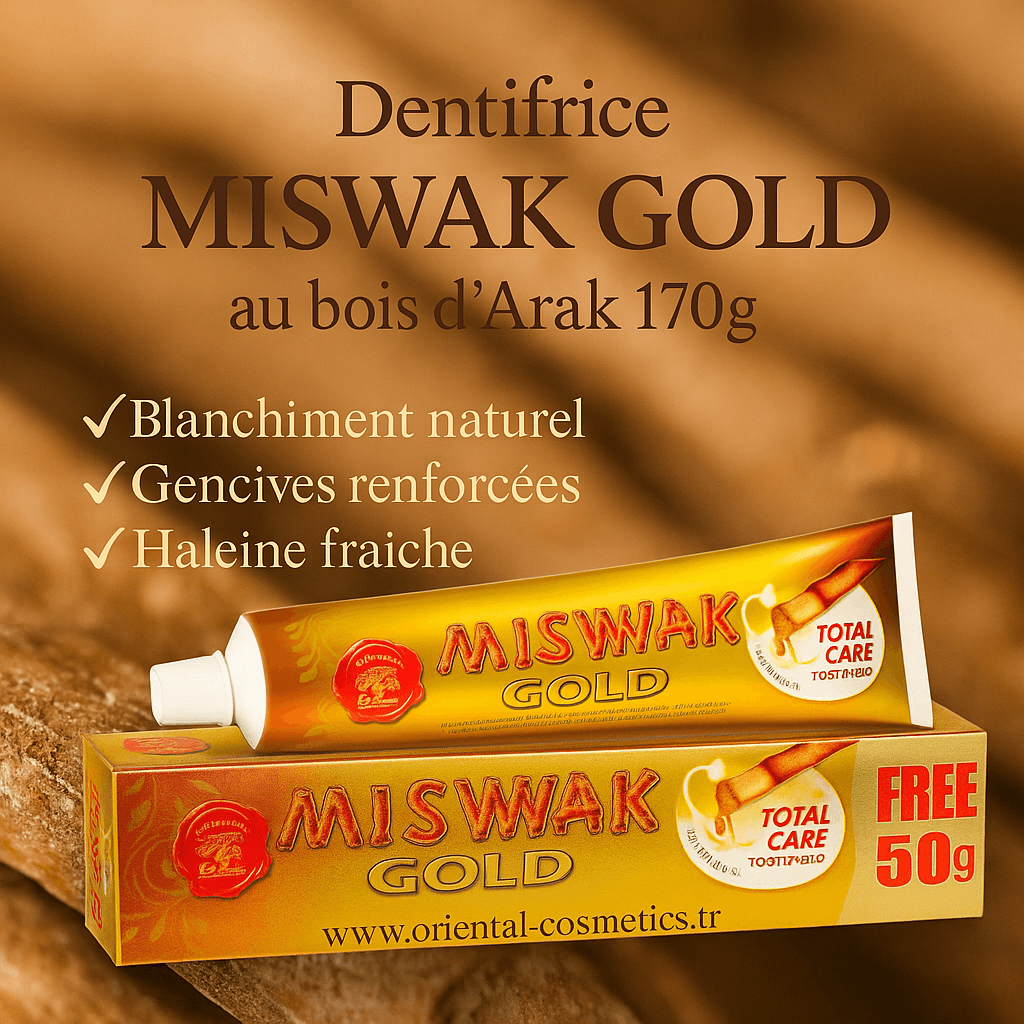 Dentifrice MISWAK Gold au Bois d'Arak Pur 170g