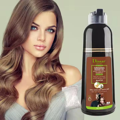 Shampoing Coloration DISAAR au Ginseng & à l'Huile de Serpent 400mL Oriental Cosmetics