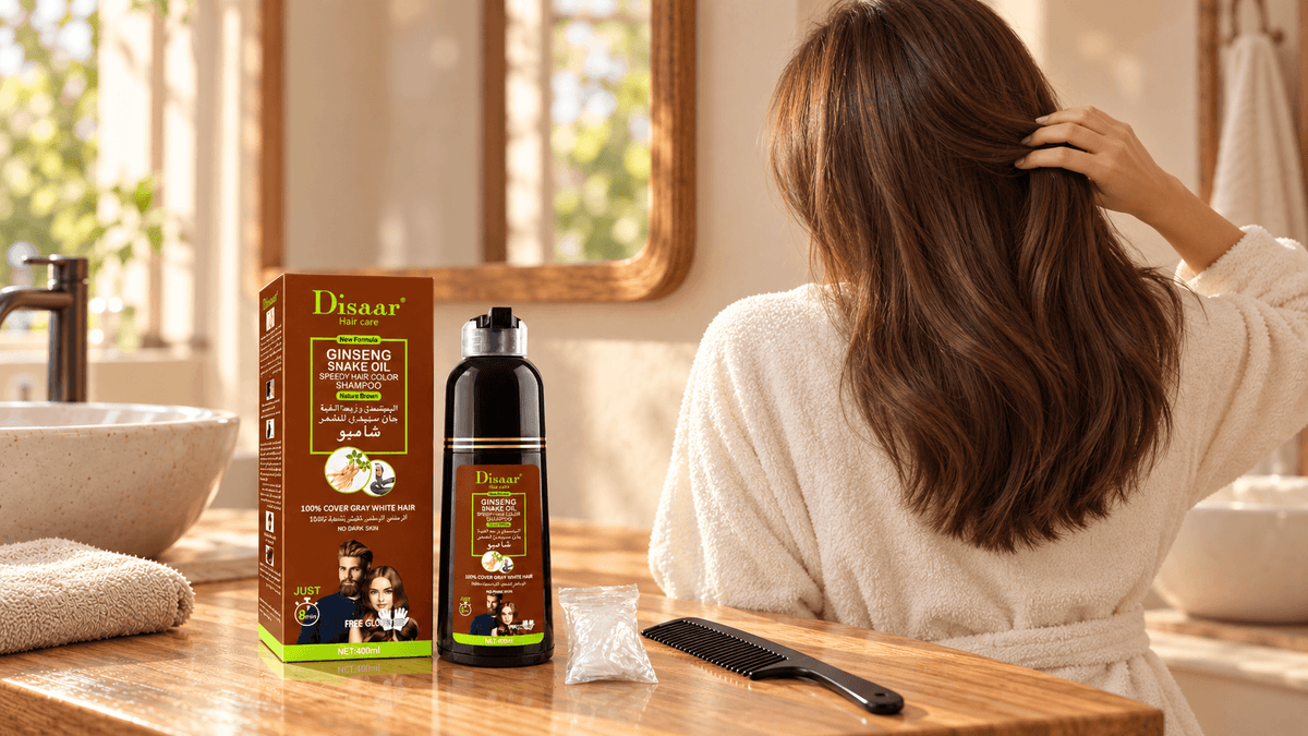 Shampoing Coloration Disaar au Ginseng & à l'Huile de Serpent 400mL