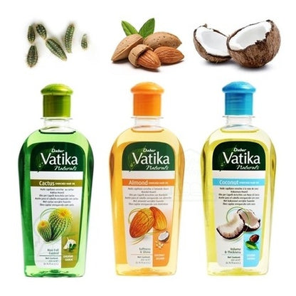 Huile Capillaire aux Amandes & Noix de Coco VATIKA 200mL Oriental Cosmetics
